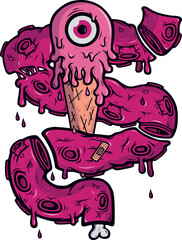 cartoon illustration of a vector design