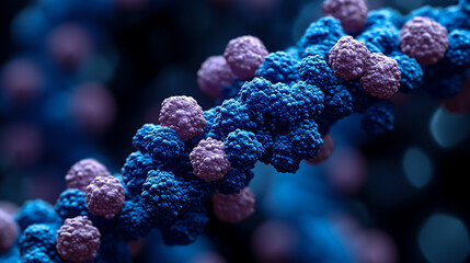 DNA molecular wallpaper and vector science design