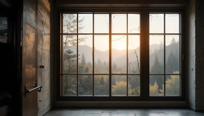Elegant Window Product Background with Natural Light and Minimalist Aesthetic