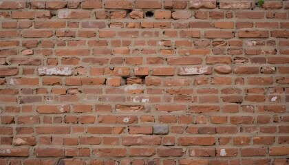 Classic Brick Wall Background with Textured Red Bricks for Urban and Rustic Visual Appeal