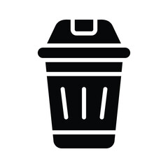 Get this amazing icon of dustbin in modern design style