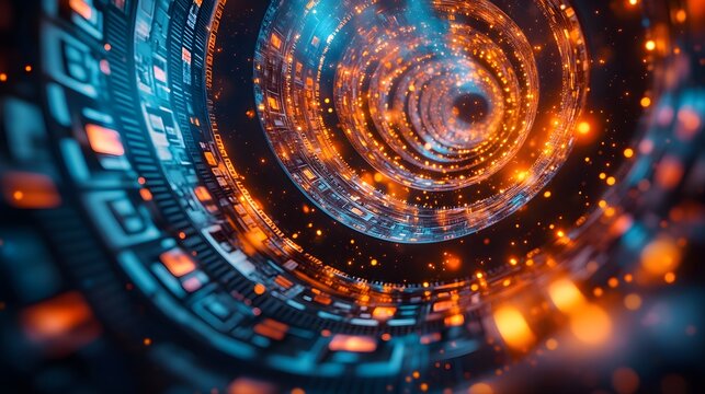 Lively Global Cinema Festivities Merging Modern Technology with Nostalgic Film Elements Through Shimmering Lights and Artistic Camera Lenses