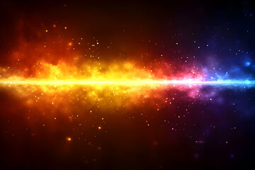 Abstract Background: Fiery Cosmic Nebula