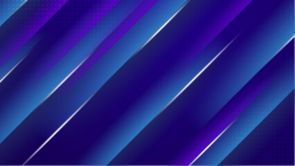 abstract purple and blue geometric gradient with curve and wave background vector