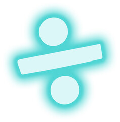 Neon Mathematics Symbol Icon
