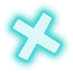 Neon Mathematics Symbol Icon