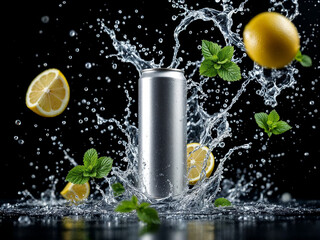 Crafting High-Impact Ads: Splashy Energy Can Designs