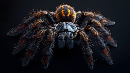 Captivating Closeup of a Fearsome Tarantula Spider
