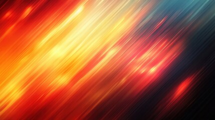 Obraz premium Dynamic abstract background bursts with fiery reds, oranges, yellows, and cool blues. A mesmerizing blend of color and movement