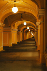 arches in the old town of saint-peterburg russia