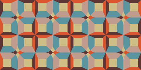 abstract geometric pattern background, geometric pattern with vintage colors