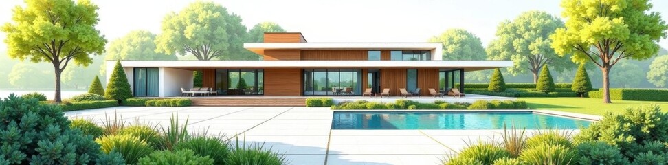 Completed architectural drawings & landscape plans, elevation, architectural drawings, revit