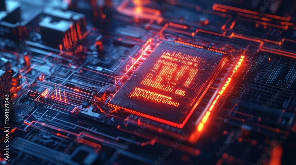 Poster advanced cpu circuit board