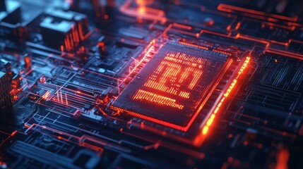 Obraz premium Advanced CPU Circuit Board