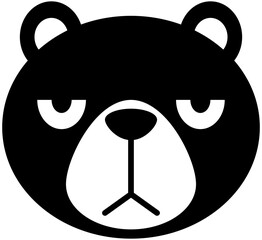 bear icon, character, emoji, emoticon