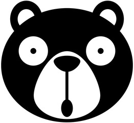 bear icon, character, emoji, emoticon