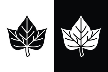 Aesthetic Ivy Leaf Vector Silhouette. Download for Creative Use