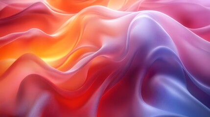 Obraz premium Abstract Swirling Layered Ribbon Design