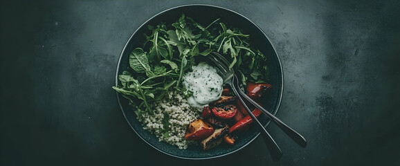 Healthy Quinoa Bowl with Roasted Vegetables