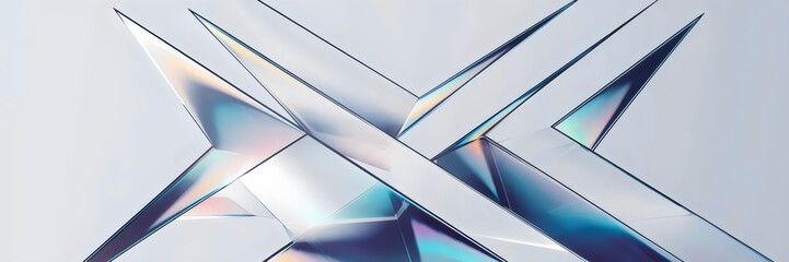 Holographic parallelogram design with transparency effects – Perfect for corporate branding, digital graphics, or futuristic identity.