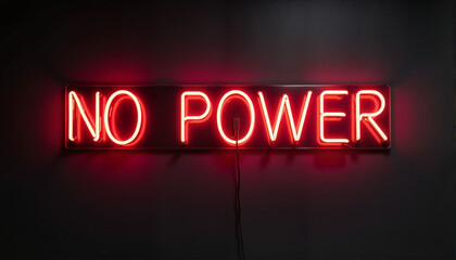 Obraz premium Neon sign reading 