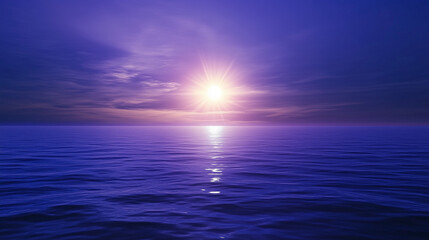 スピリチュアル空間幻想的なパープルとゴールドの宇宙星雲月夜ファンタジー