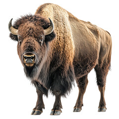 A Bison png wild bison png American bison png grazing bison png majestic bison png large bison png wildlife bison png transparent background image