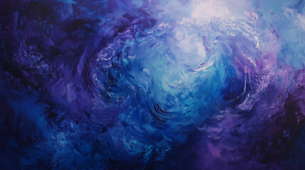 スピリチュアル空間幻想的なパープルとゴールドの宇宙星雲月夜ファンタジー