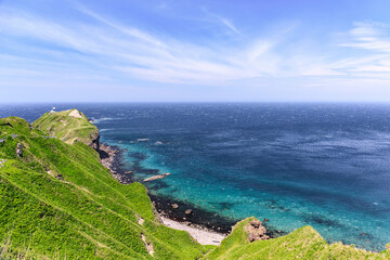北海道積丹町、神威岬展望台からの眺め【5月】