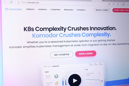 Innovative kubernetes management platform homepage interface