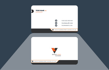 simple and clean business card design, simple business card, new, creative, modern, business card template, vector, illustration