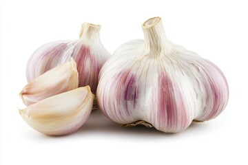 Obraz premium Garlic Isolated on White Background