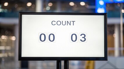 Countdown Timer Display for Launch Campaign with High Standard Quality