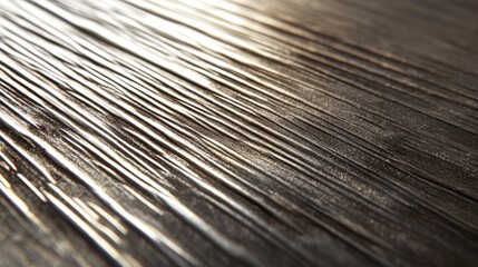 Fototapeta premium Intricate wood grain pattern in black and silver. Diagonal lines create a striking, textured surface illuminated by light