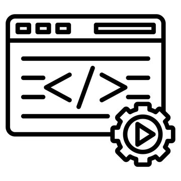 coding application single icon