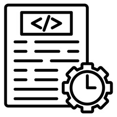 coding project single icon