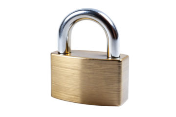 steel padlock isolated on white background png