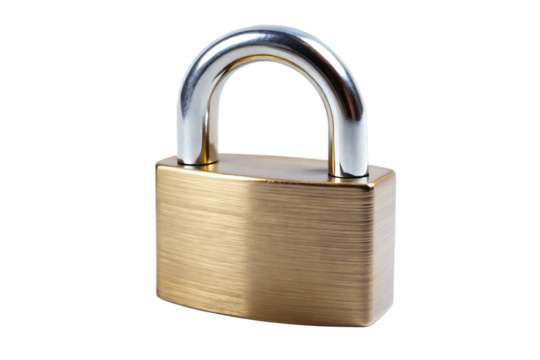 steel padlock isolated on white background png