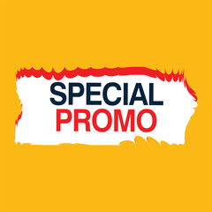 Special Promo discount voucher tag offer sign price promotion banner social media graphic design