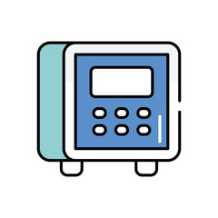 locker vector icon stock illustration