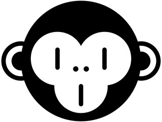 monkey icon, character, emoji, emoticon