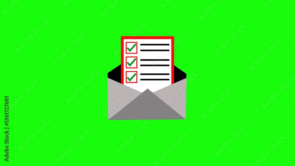 Poster a checklist and verification icon with a file and check mark symbolizing task completion.