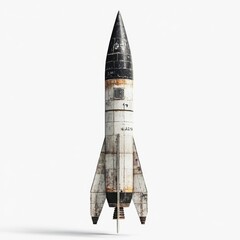 rocket isolated on white background