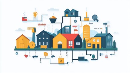 Connected Urban Industrial Complex with Community Services