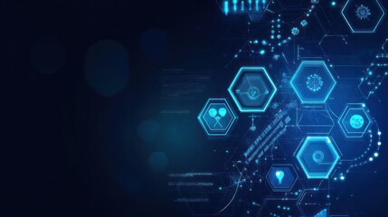 Fototapeta premium Abstract digital technology graphic, futuristic interface, data visualization. Possible use stock photo