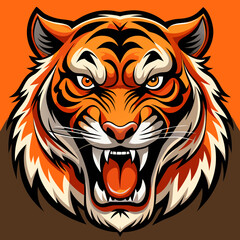 tiger head vector
