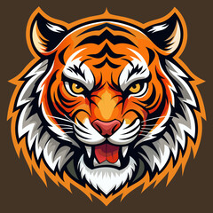 tiger head vector