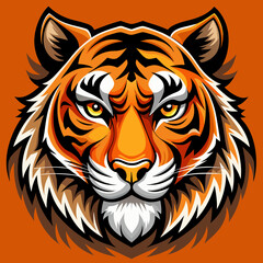 tiger head vector