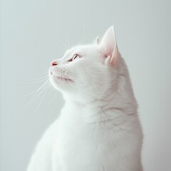 Cat. Cat's appearance. Asset taken in a white studio.
