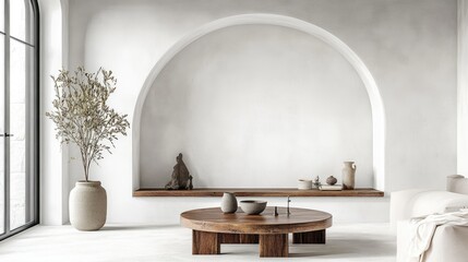 Serene Minimalist Living Room Interior Design